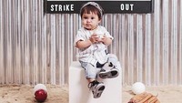 Rayakan ulang tahun pertama, Gempi terlihat super menggemaskan jadi anak baseball. (Instagram/gisel_la)