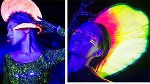 Glow In The Dark Rainbow, Warna Rambut Pelangi yang Terang Dalam Gelap