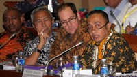 Hadir dalam pertemuan itu adalah wakil dari pemerintah, BUMN tambang, serta PT Freeport Indonesia. Pool/Lamhot Aritonang/detikFoto.