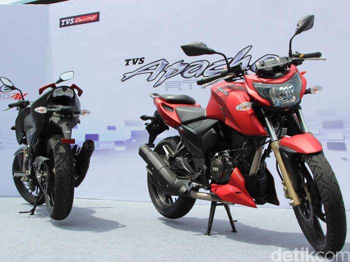 TVS Apache RTR 200 4V Resmi Meluncur Rp 23,9 Juta