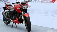 TVS Apache RTR 200 4V dibekali mesin 4 valve 200 cc.