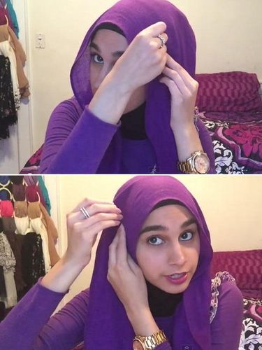 Tutorial Hijab  Simpel untuk Si Wajah Bulat  dan Berkacamata