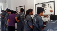 Para siswa mengikuti pelajaran praktik. Putri Akmal/detikcom.
