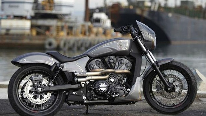 Goda Publik Dunia, Victory Perlihatkan Motor Modifikasi Anyar