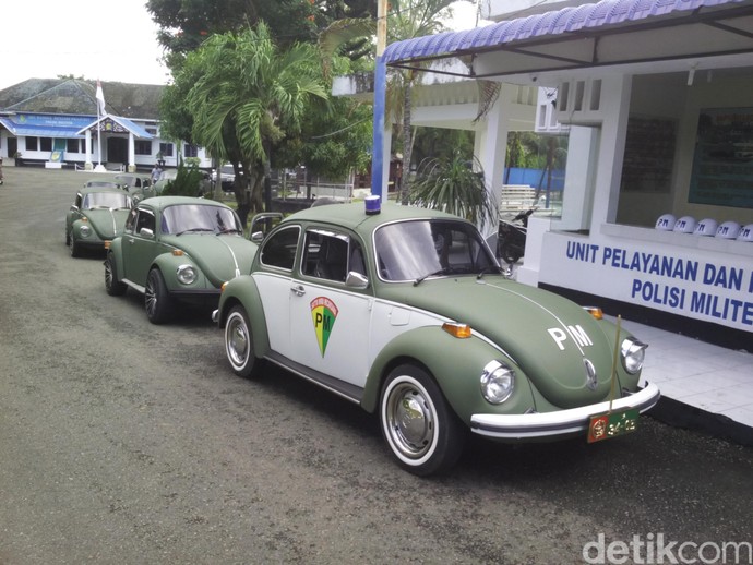 Kinclongnya VW Kodok Milik TNI