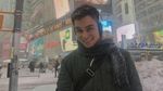 Brrr... Baim Wong Tetap Narsis di Tengah Badai Salju