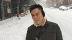 Brrr... Baim Wong Tetap Narsis di Tengah Badai Salju