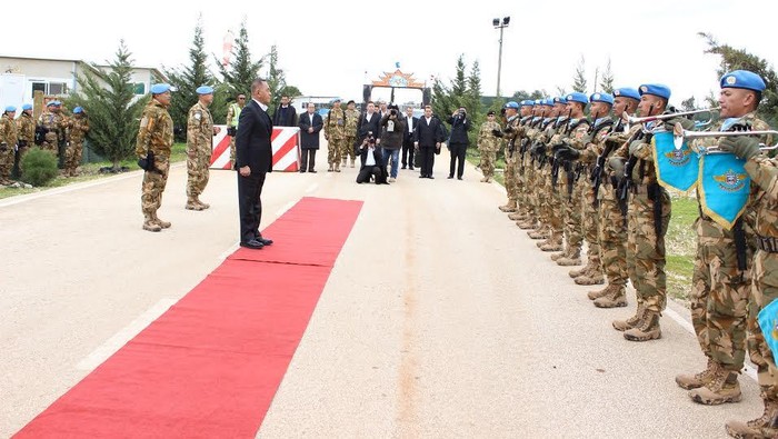 Menhan Ryamizard Sambangi Prajurit TNI Indobatt di Libanon Selatan