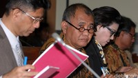Rapat tersebut membahas mengenai penggeledahan dan laporan BPK.