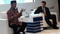 Ridwan Kamil memberikan pemaparan di hadapan ratusan investor dalam dan luar negeri.