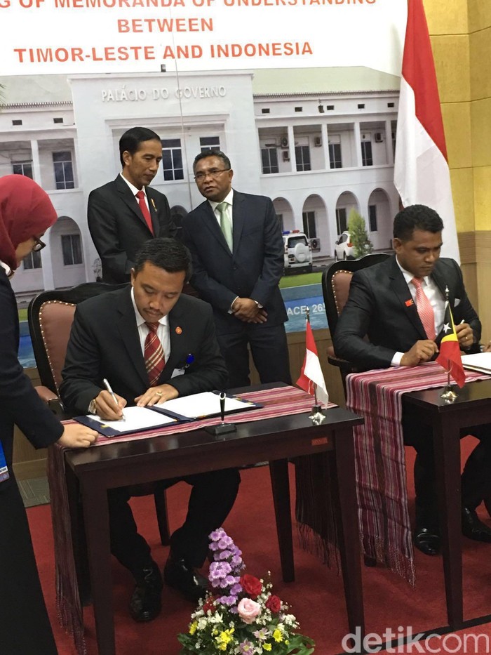 Disaksikan Jokowi, RI-Timor Leste Perbarui Kerjasama Bidang Olahraga