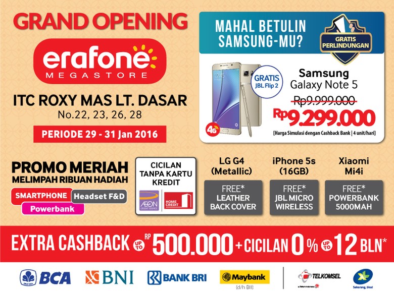 Erafone Itc Roxy | penawaran gadget super meriah warnai pembukaan erafone Erafone Itc Roxy | penawaran gadget super meriah warnai pembukaan erafone