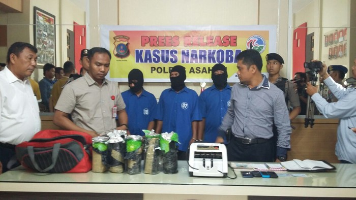 3 ABK ini Tepergok Bawa Sabu Rp 5 M dari Malaysia ke Asahan Sumut