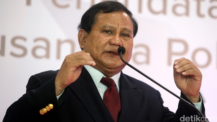 Ketua Umum partai Gerindra Prabowo Subianto. Rengga Sancaya/detikcom.