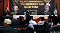 Peringatan HUT ke-30 Ikatan Pencak Silat NU Pagar Nusa digelar di Jakarta, Jumat (29/1/2016).