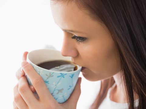 ilustrasi minum kopi