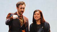 Neville Longbottom (Matthew Lewis) dan Cho Chang (Katie Leung) juga hadir. Gerardo Mora/Getty Images/detikFoto.