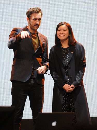 ORLANDO, FL - JANUARY 29:  'Harry Potter' cast members (L-R) Rupert Grint, Bonnie Wright, Matthew Lewis, Katie Leung and Evanna Lynch attend the 3rd Annual Celebration Of Harry Potter at Universal Orlando on January 29, 2016 in Orlando, Florida.  (Photo by Gerardo Mora/Getty Images)