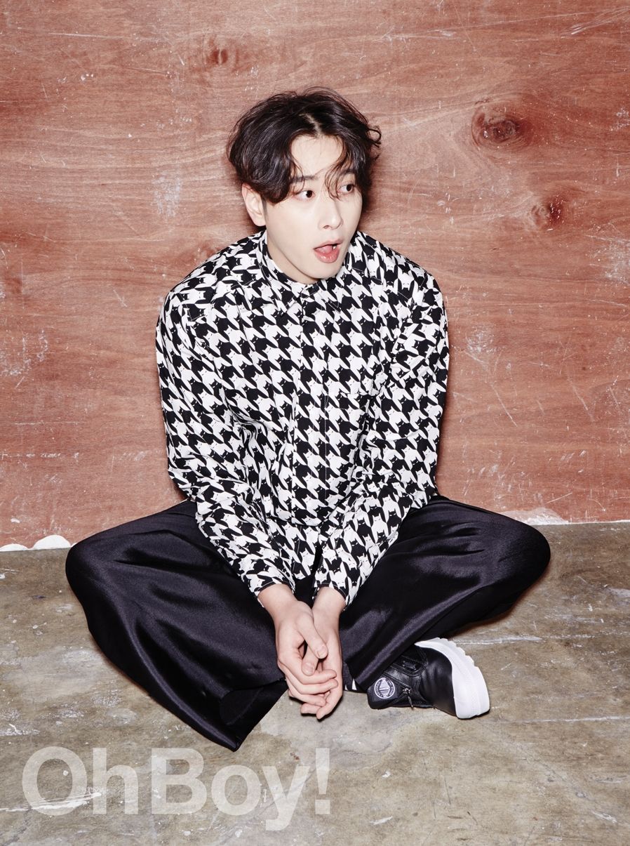 Chansung '2PM' untuk Majalah OhBoy! Korea edisi Februari