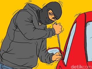 Viral Maling Gondol 4 Ban Mobil Diparkir di Stasiun Rawa Buntu Tangsel