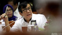 Rapat kerja ini membahas anggaran hingga legislasi yaitu revisi UU KPK dan Terorisme.