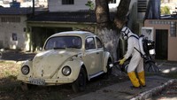 Sebagai negara yang paling banyak terkena virus Zika Brazil kian gencar melawan virus Zika. Ueslei Marcelino/Reuters/detikFoto.