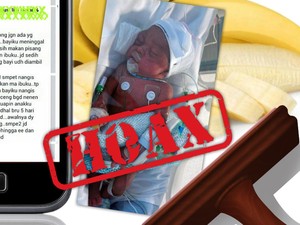 Foto Bayi Usia 1 Bulan Meninggal karena Diberi Makan Pisang