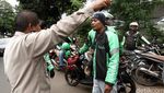 Penampakan Ratusan Driver GrabBike Cari Opang di Cawang