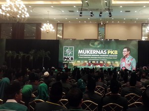 Bersama Mega, Presiden Jokowi dan Wapres JK Hadiri Mukernas PKB