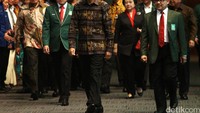 Jokowi saat tiba di lokasi Mukernas.