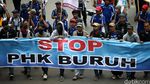 Buruh Demo di Istana