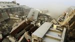 Gempa 6,4 SR Robohkan Gedung di Taiwan