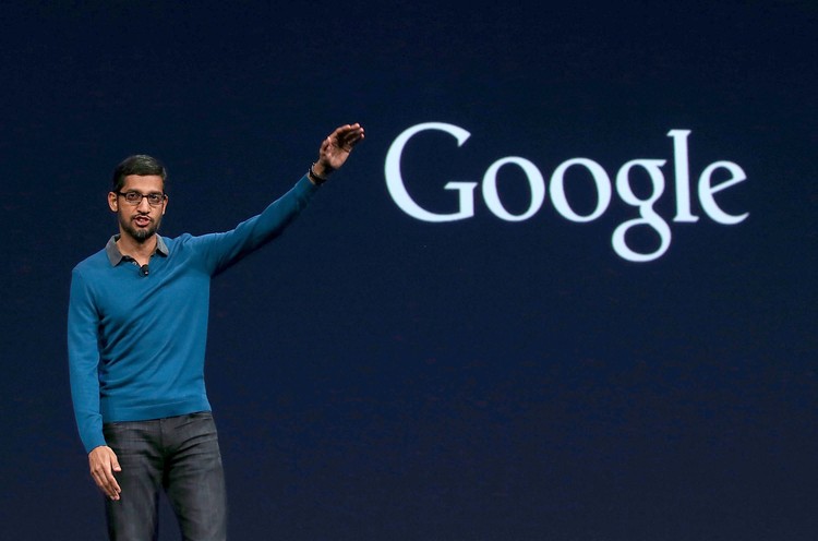 SAN FRANCISCO, CA - SEPTEMBER 29:  Google CEO Sundar Pichai speaks during a Google media event on September 29, 2015 in San Francisco, California.  (Photo by Justin Sullivan/Getty Images)