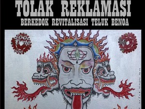 Tolak Reklamasi Bali Jadi Topik Seniman Made Bayak di Napoli