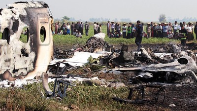 Pesawat Militer Myanmar Jatuh, 4 Tentara Tewas