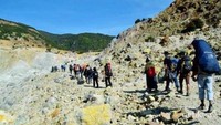 Perlu traveler ingat, tidak boleh memetik edelweiss di sini, juga berkemah. Hal ini demi kelestarian sabana ini.   (Foto: Jamal Mahfudz)
