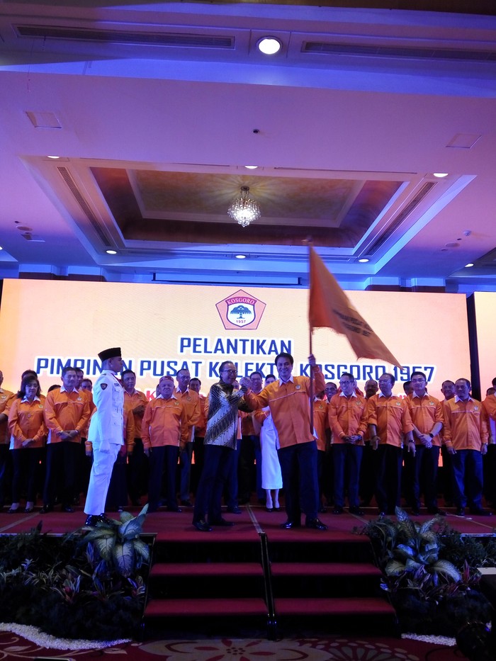 Aziz Syamsuddin Lantik Pengurus Kosgoro 1957 Versi Bali, Ical Absen