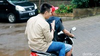 Hmm... Baim mau ke mana ya? Pool/Gus Mun/detikFoto.