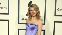 Taylor prtama kali masuk nominasi Grammy pada tahun 2008 lewat kategori Best New Artist. Frazer Harrison/Getty Images/detikFoto.