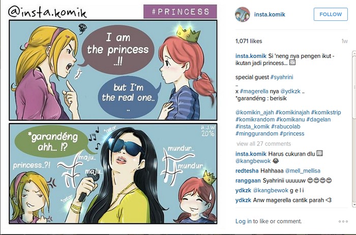 Lulusan SMK Bikin Komik Instagram Syahrini yang Jadi Booming