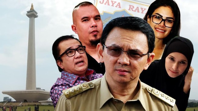Ahok di Pusaran Cagub Artis dari Dhani, Inneke hingga Nikita