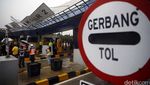 Penampakan Gerbang Tol Cikunir 2 yang Roboh