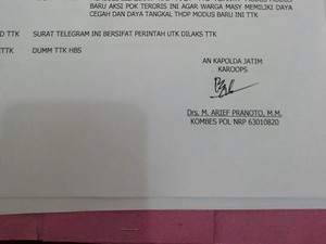 Polisi di Jatim Diminta Waspada Saat Makan, Ada Dugaan Teror Lewat Sianida