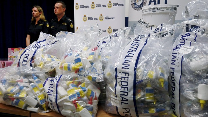 Australia Sita Sabu Cair Senilai Rp 11,9 Triliun