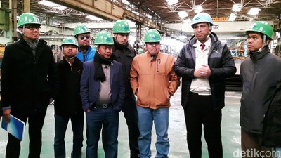 Ketum Hipmi Kunjungi Galangan Kapal Shin Kurusima Dockyard