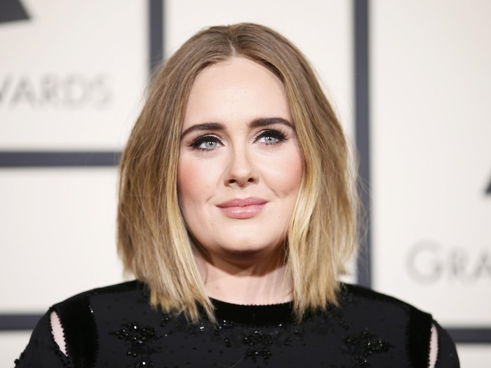 Adele LOS ANGELES, CA - FEBRUARY 15: Singer Adele attends The 58th GRAMMY Awards at Staples Center on February 15, 2016 in Los Angeles, California. (Photo by Jason Merritt/Getty Images for NARAS)