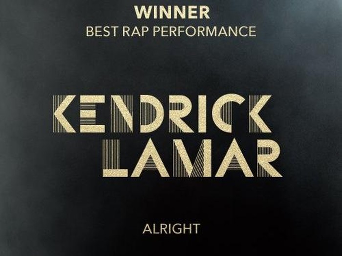 Kendrick Lamar Borong Tiga Piala Rap Terbaik