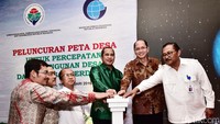 Peluncuran Peta desa ini juga dihadiri Para Pejabat Dari Kementerian Desa, PDTT dan Badan Informasi Geospasial.