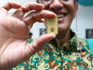 Antam Jual Emas Batangan Bermotif Batik di Yogyakarta