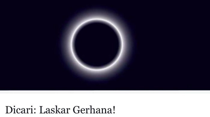 Ribuan Pembaca detikcom Ikut Kontes Laskar Gerhana Matahari Total